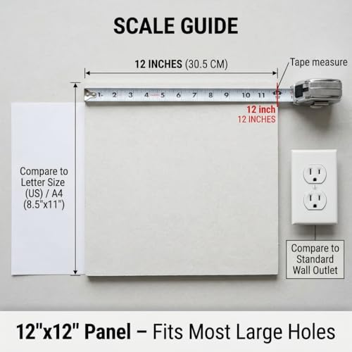 Drywall Repair Kit，34 Pcs 12x12inch Wall Patch Kit | Home Repair - Image 6