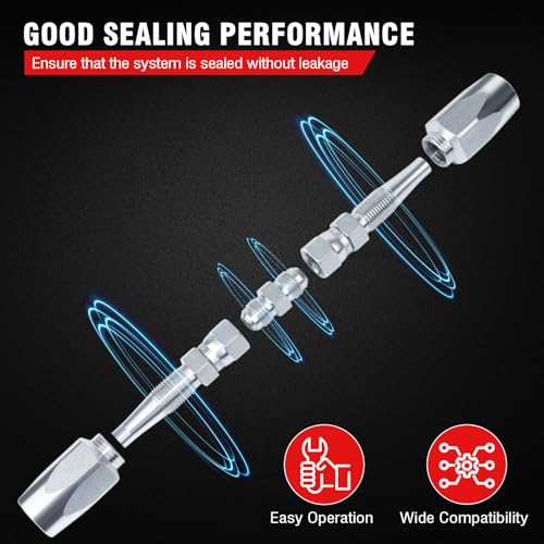 2-Pack Hydraulic Hose Field Repair Kit,1/4" Inner Diameter - Image 4