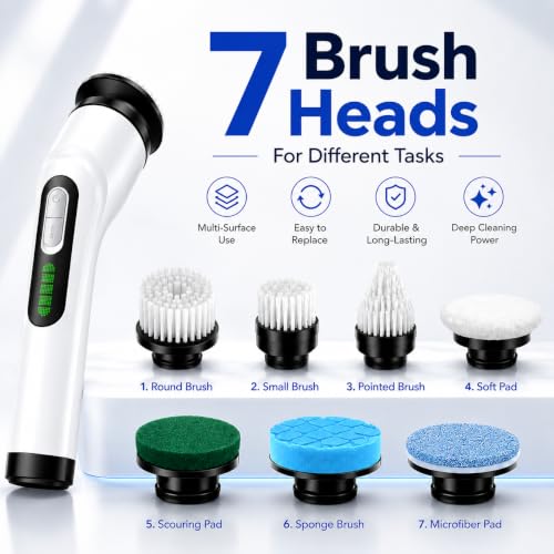 Electric Spin Scrubber for Bathroom, IPX7 Waterproof - Image 6