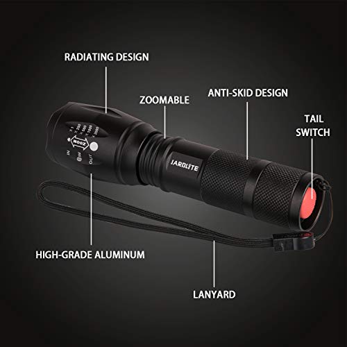 JARDLITE LED Emergency Handheld Flashlight, 4 Pack - Image 3