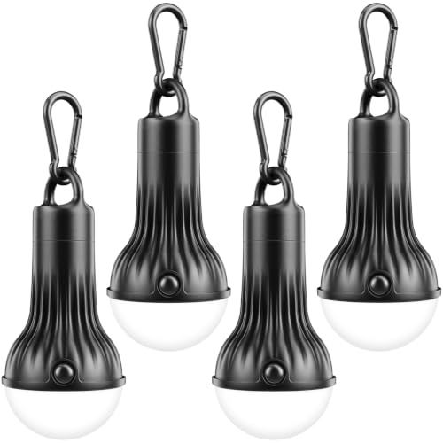 4Pcs Portable LED Camping Lights with Clip Hook Emergency Light - Image 2
