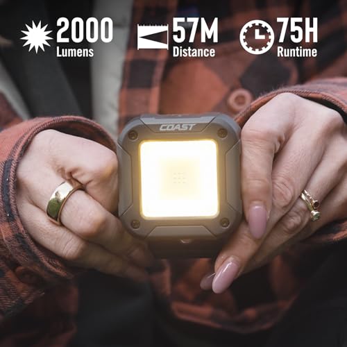 Coast QB2R 2000 Lumens Voice Control Rechargeable Utility Light - Image 4