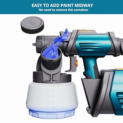 Tilswall Shark800 Paint Sprayer HVLP 800W Electric Spray | Home Repair - Image 3