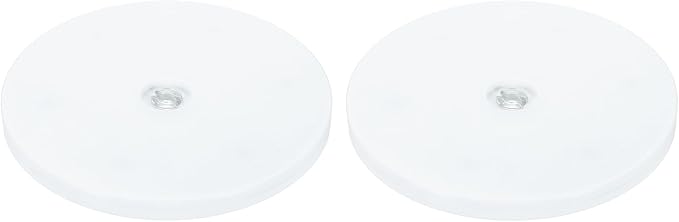 uxcell 2Pack Acrylic Lazy Susan Turntable, 6" Spinner Lazy Susan Turntable Organizer, Acrylic Ball Bearing Rotating Tray for Pantry Spice Rack Decorating, White