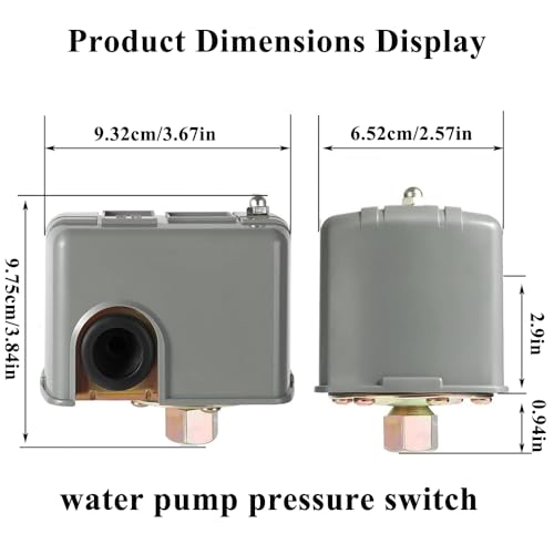 Pressure Switch for Well Pump, 40-60Psi Well Pressure Switch - Image 6