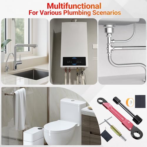 Preciva 9PCS Angle Stop Wrench Kit,2-in-1 Faucet Wrench | Hand Tools - Image 7