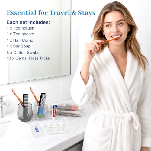 60 Pack Bulk Disposable Toothbrush Kit, Individually Wrapped - Image 5