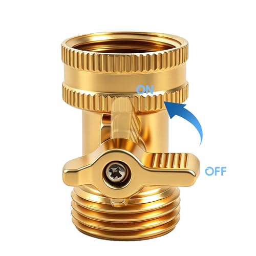 Brass Garden Hose Shut Off Valve, Heavy Duty 3/4 Inch Solid Brass - Image 7