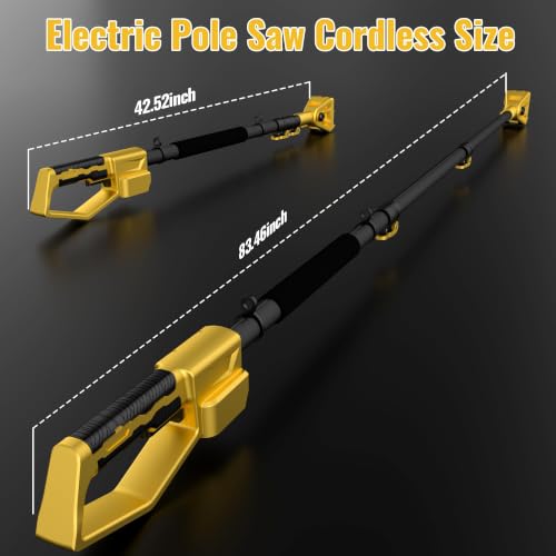 2-in-1 Electric Pole Saws for Tree Trimming, 6 Inch Mini Chainsaw - Image 4