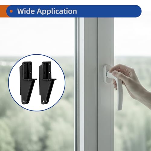 2 Pack Storm Door Closer Replacement Kit, Post Jamb Bracket Black - Image 5
