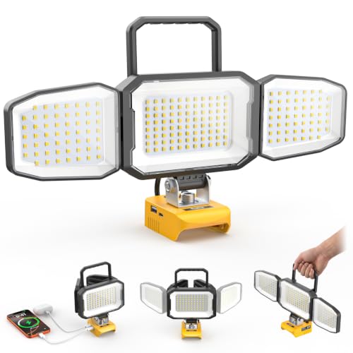 LED Work Light Compatible with DeWalt 20V Battery, 150W 15000LM - Image 2