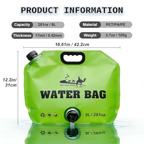 Collapsible Water Container 2 Gallon, Portable Water Jug - Image 4