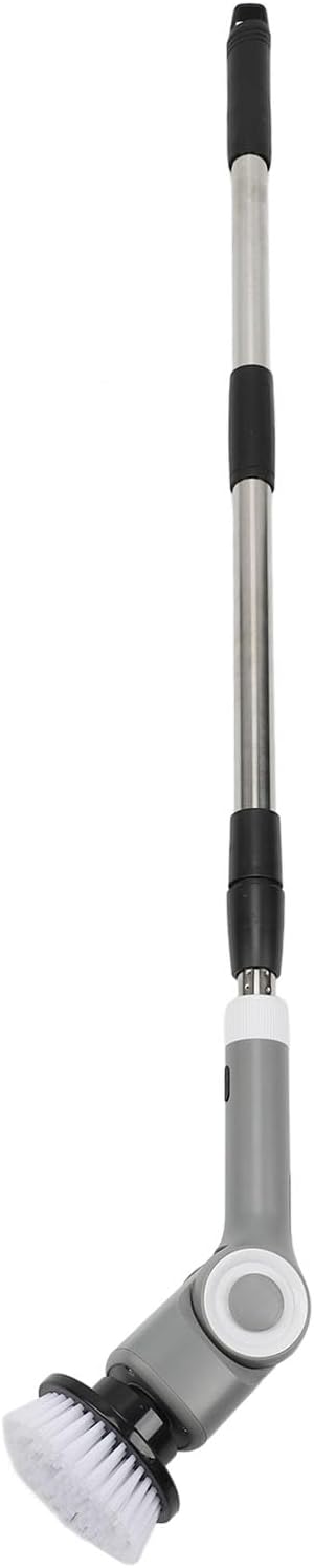 Electric Spin Scrubber Cordless | IPX7 Water - Safe with 7 Brush Heads | 3 Speed Scrubber for Bathroom Tile/Kitchen Sink/Grout Care | 100 Min Runtime, LED Display