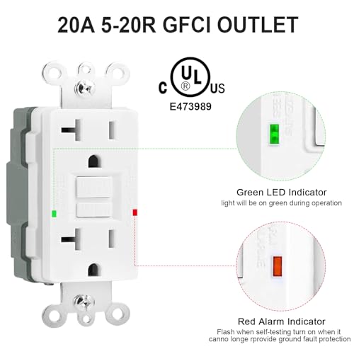 20 Amp GFCI Outdoor Electrical Outlet Box Kit, UL Listed - Image 3