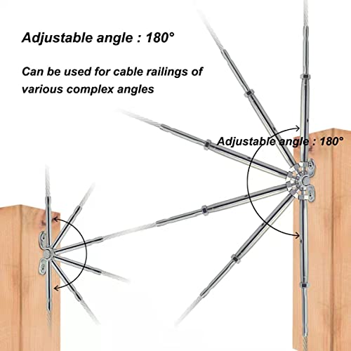 Cable Railing Hardware, 30 Pairs Stainless Steel Cable - Image 5
