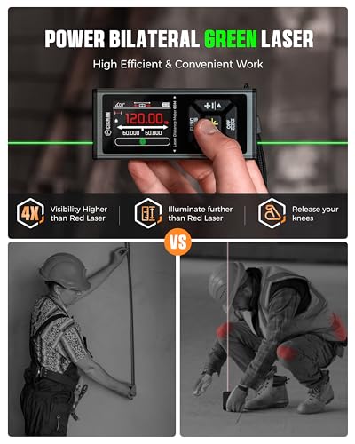 CIGMAN Dual Laser Measuring Tool, 393FT Green Laser - Image 3