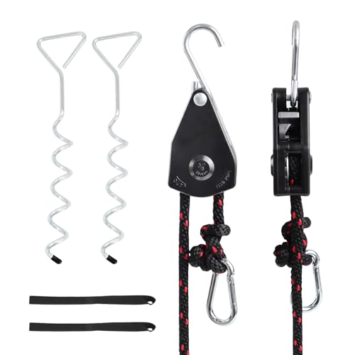 RV Awning Tie Down Kit 10mm Rope, Heavy Duty Wind-Proof - Image 2