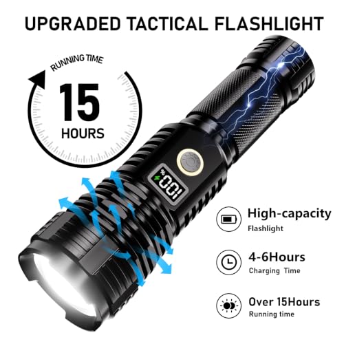 Rechargeable Flashlights High Lumens, 100000LM LED Super Bright - Image 5