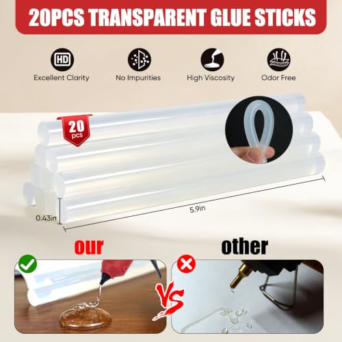 100w Cordless Hot Glue Gun Compatible with Craftsman V20 - Image 6