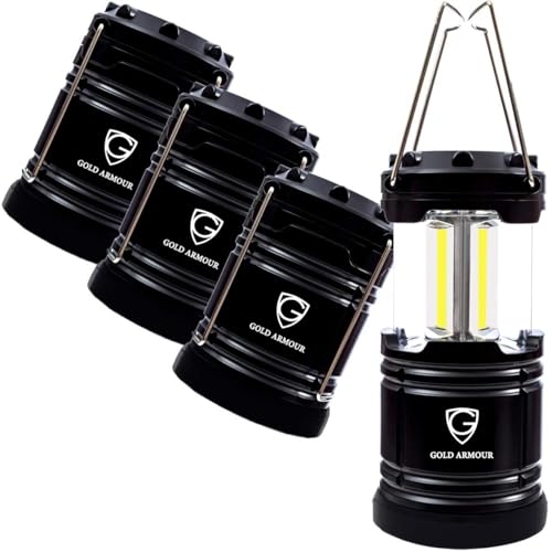 Gold Armour Camping Lantern, Battery Powered LED Lanterns - Image 2