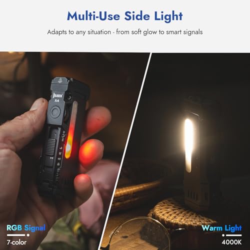 WUBEN X4 Flashlight Rechargeable,Compact EDC Light with RGB - Image 6