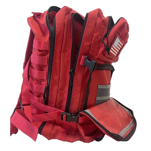 NOVO Red First Aid Backpack Empty, First aid Back Pack - Image 5