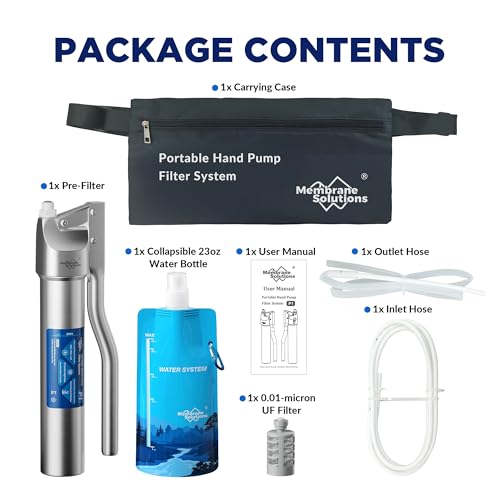 Membrane Solutions P1 Stainless Steel Hand Pump Water Filter - Image 5