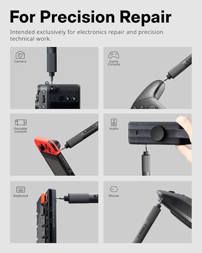 HOTO 25-in-1 Mini Electric Screwdriver, Precision Screwdriver Set - Image 5