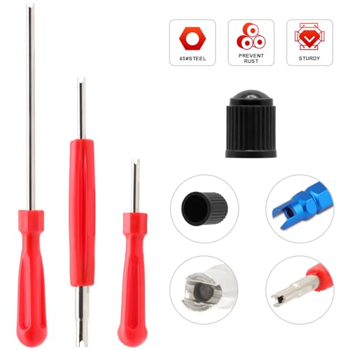 Valve Stem Removal Tool - 20Pcs Valve Cores, 10Pcs Tire - Image 3