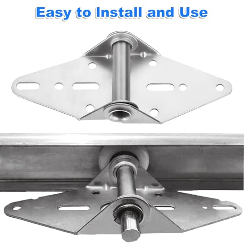 12 Pcs Garage Door Hinges with Galvanized Finish, 2.7" × 7" Heavy - Image 5