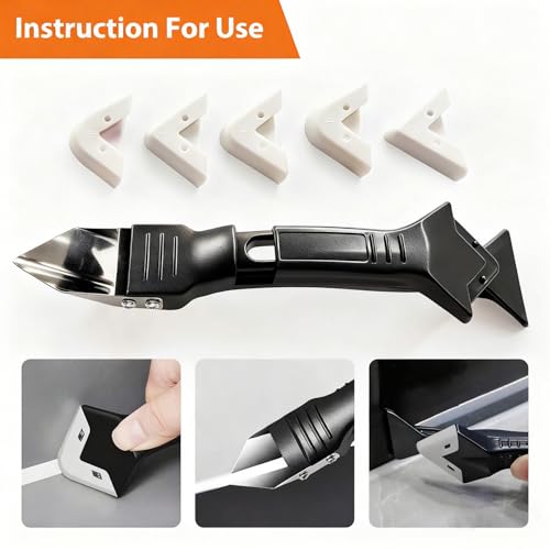 Caulk Gun Kit with Caulk Remover Tool - Smooth Silicone | Home Repair - Image 5