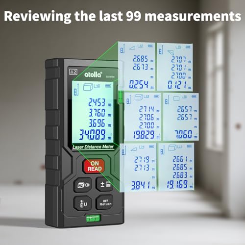 atolla Laser Measuring Tool, LCD Laser Distance Meter - Image 6