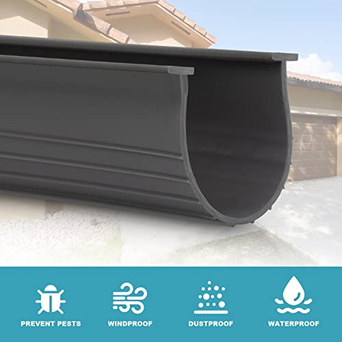 3" Garage Door Bottom Seal Weatherstrip in Grey - 1/4" T | Home Repair - Image 5