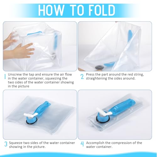 Reallnaive 5 Pcs 5.3 Gallon Collapsible Water Container - Image 5