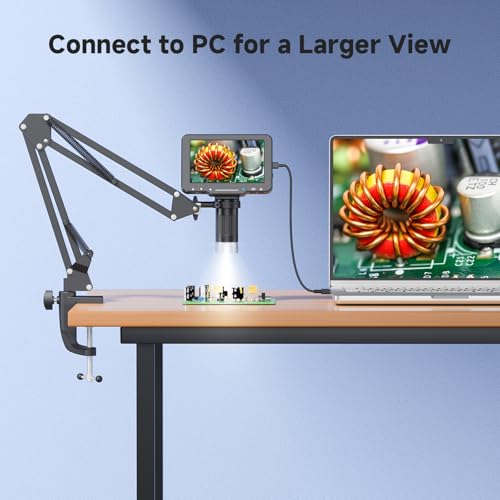 5" LCD Digital Soldering Microscope for PCB Repair with C-Clamp - Image 4