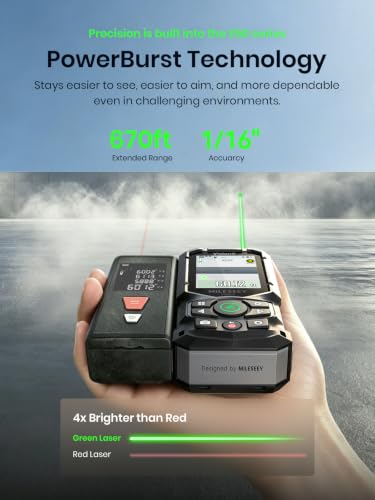 MILESEEY S50C Green Laser Measure with Camera, 8× Digital Zoom - Image 6