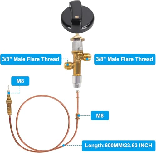 Gas Fireplace Fire Pit Flame Failure Safety Control Valve Kit - Image 3