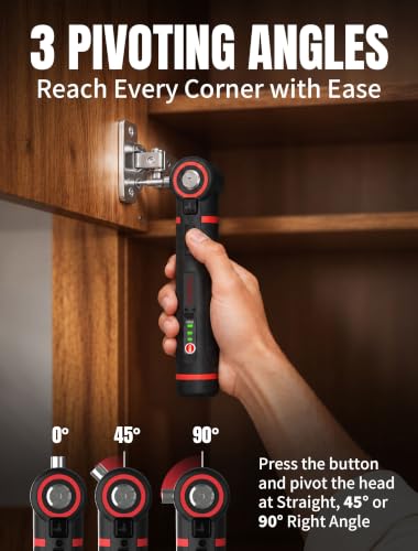 Electric Screwdriver with Pivoting Head 3-Positions | Hand Tools - Image 3