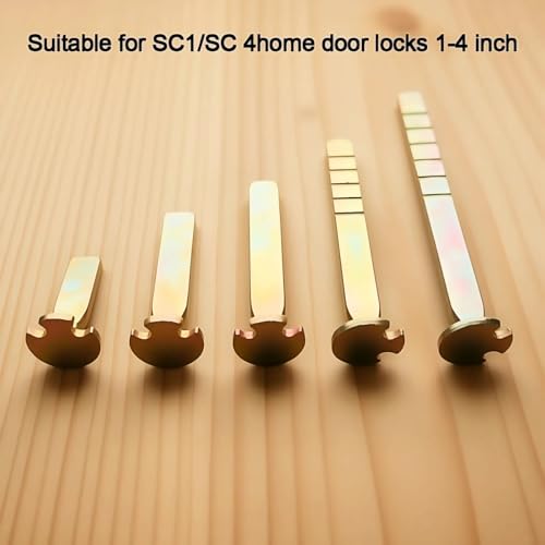 21-Piece Thick Door Extension Kit, Adjustable Deadbolt Tailpiece - Image 3