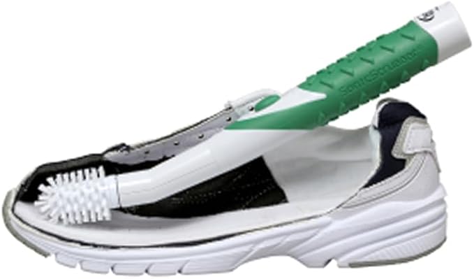 Sonic Scrubber – Shoe Cleaning Power Brush | Dual Heads for Inside & Out | Deep-Clean Tool for Sneakers, Boots & More | 2 Brush Heads Included