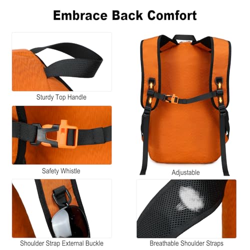 Nerlion Lightweight Foldable 35L Hiking Backpack Travel - Image 6