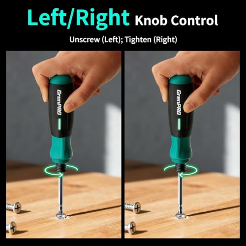 4V Cordless Electric Screwdriver Set, 10 Magnetic Bits, LED Light - Image 7
