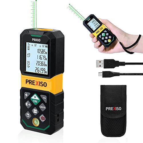 PREXISO Laser Measuring Tool Rechargeable, 265Ft Green - Image 2
