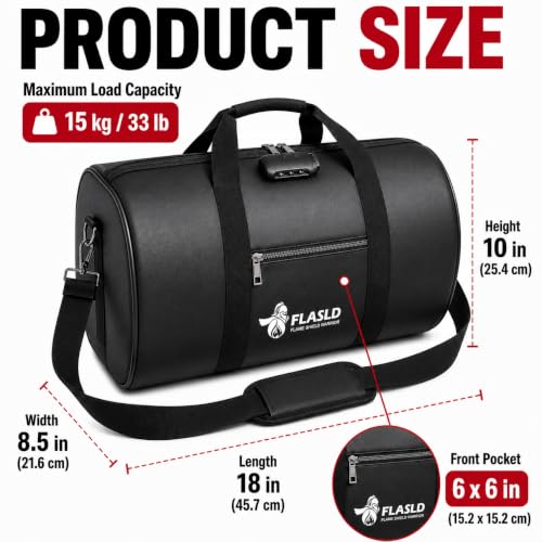 FLASLD Fire Resistant Document Bag with Lock, 18 x 10 x - Image 3
