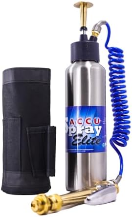 B&G - AccuSpray Elite Compact Sprayer (24000100) - 16 oz Stainless Steel Tank – Extenda-Ban Valve - 4-Way Crack & Crevice Tip – Includes Belt Holster