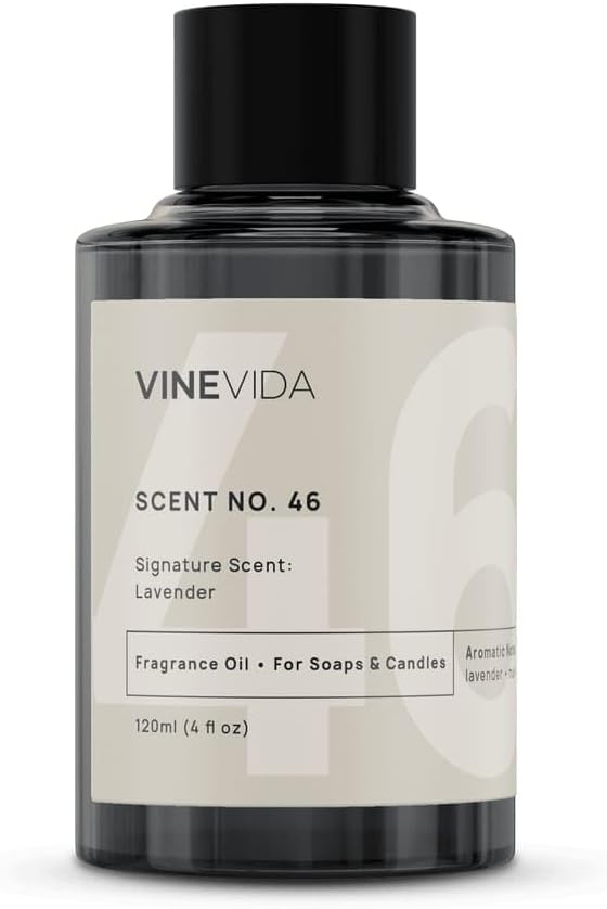 VINEVIDA [4oz] Lavender Fragrance Oil for Candle Making and Soap Making - Premium Candle Scents for Soy Candles