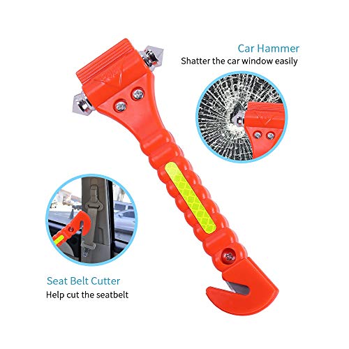 2PCS Car Safety Hammer Emergency with Seat Belt Cutter | Hand Tools - Image 6