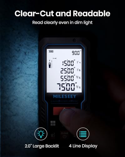 MILESEEY Laser Measure, Laser Measuring Tool with Angle Sensor - Image 7