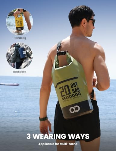 Lamicall Dry Bag Waterproof Backpack with Phone Pouch - Image 7