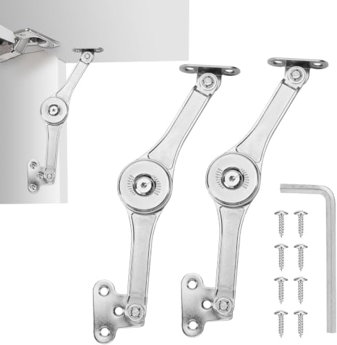 HBL' 2 Pack | Tension Adjustable Lid Support Hinges for Overhead - Image 2